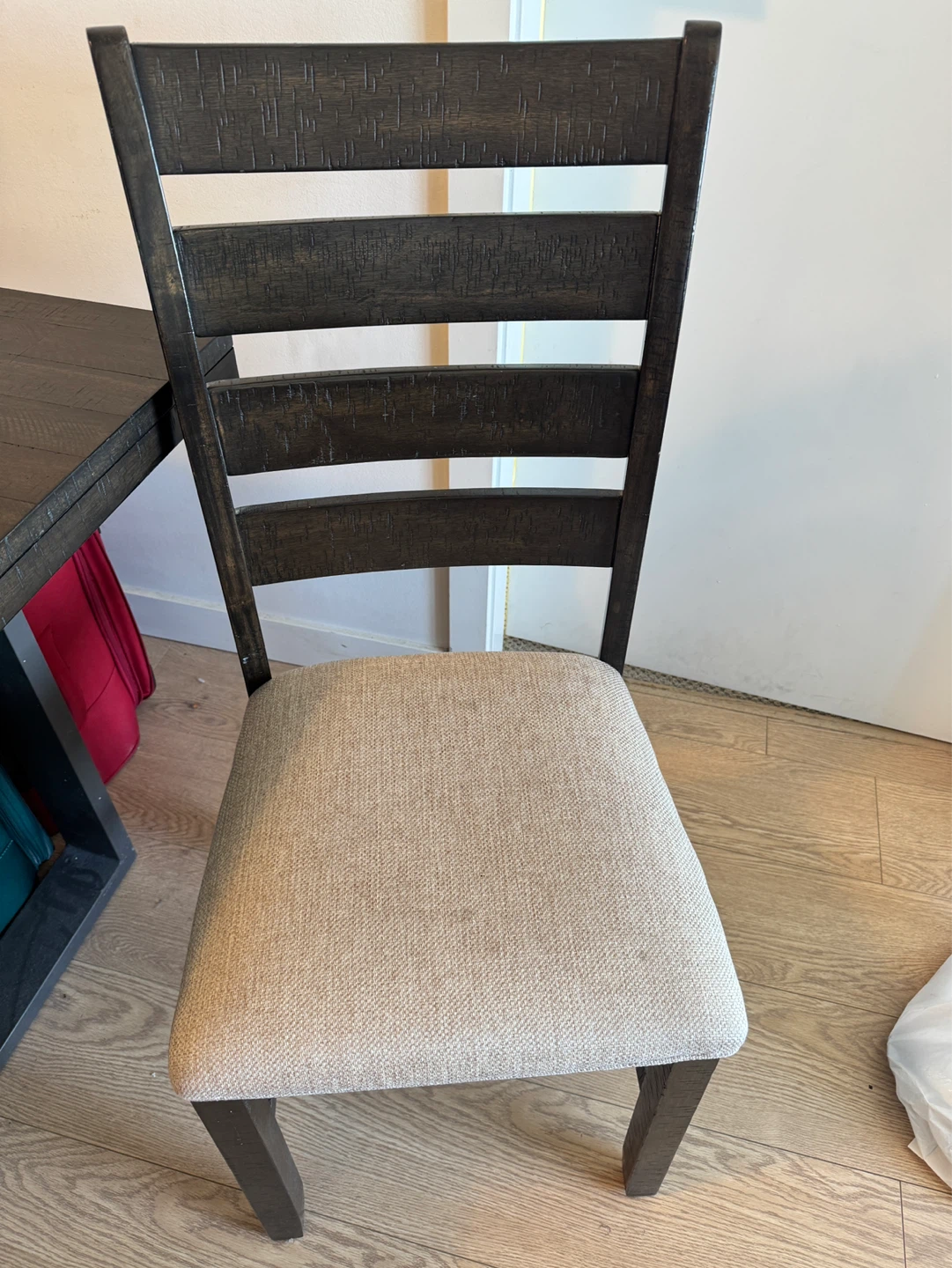 Dark Wood Dining Table with 4 Chairs - photo 3