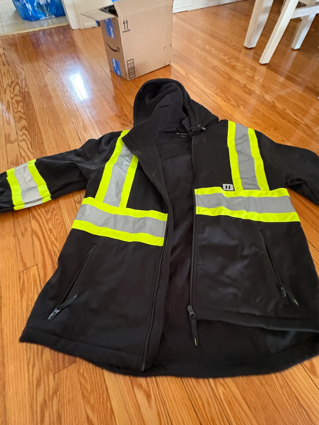 Work Jacket with Reflective Stripes