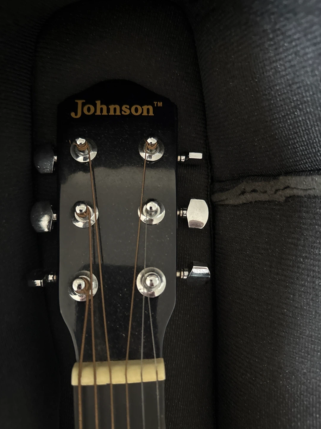 Johnson Blue Acoustic Guitar with Gig Bag - photo 3