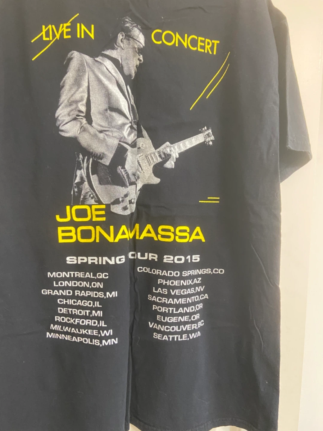 Joe Bonamassa "Live in Concert" T-Shirt - photo 2