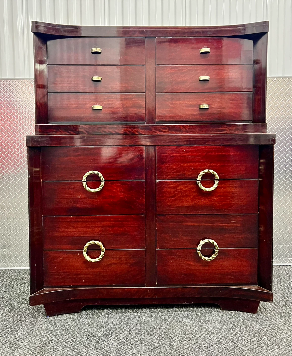 Bassett Hardwood Tall Dresser with Cherry Veneer (FREE DELIVERY)