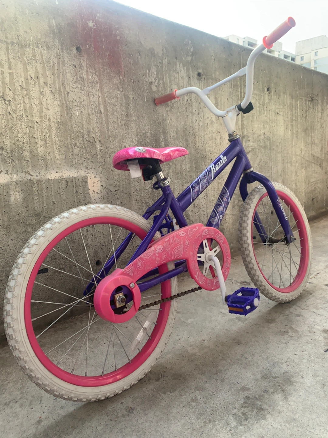 Purple and Pink Razzle Kids Bike