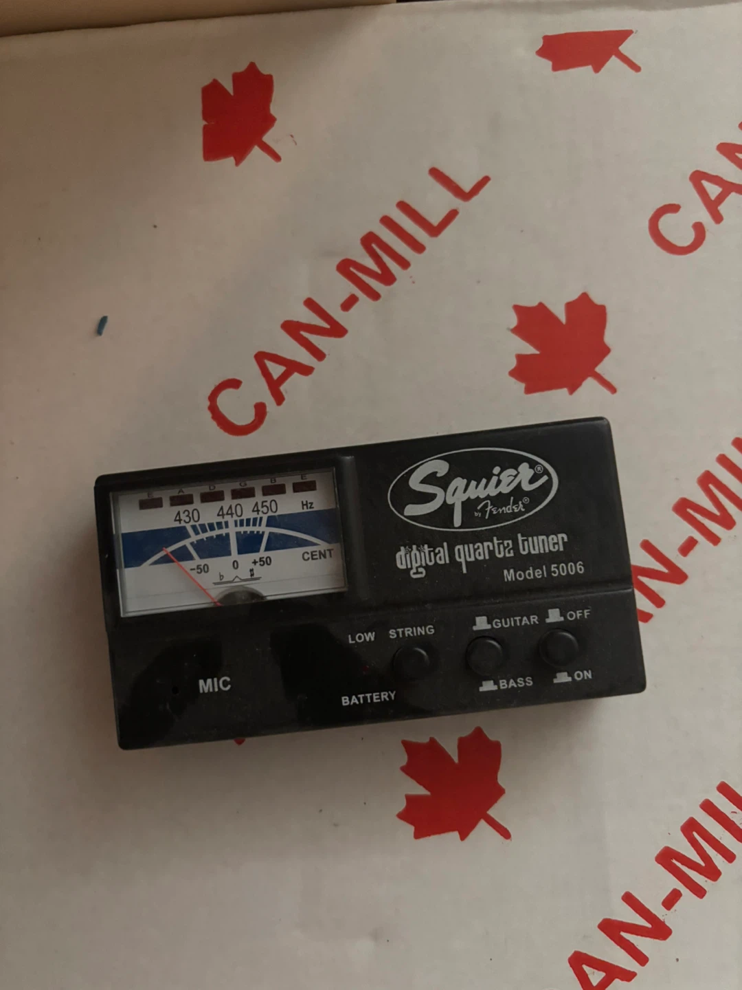 Squier by Fender Digital Quartz Tuner Model 5006
