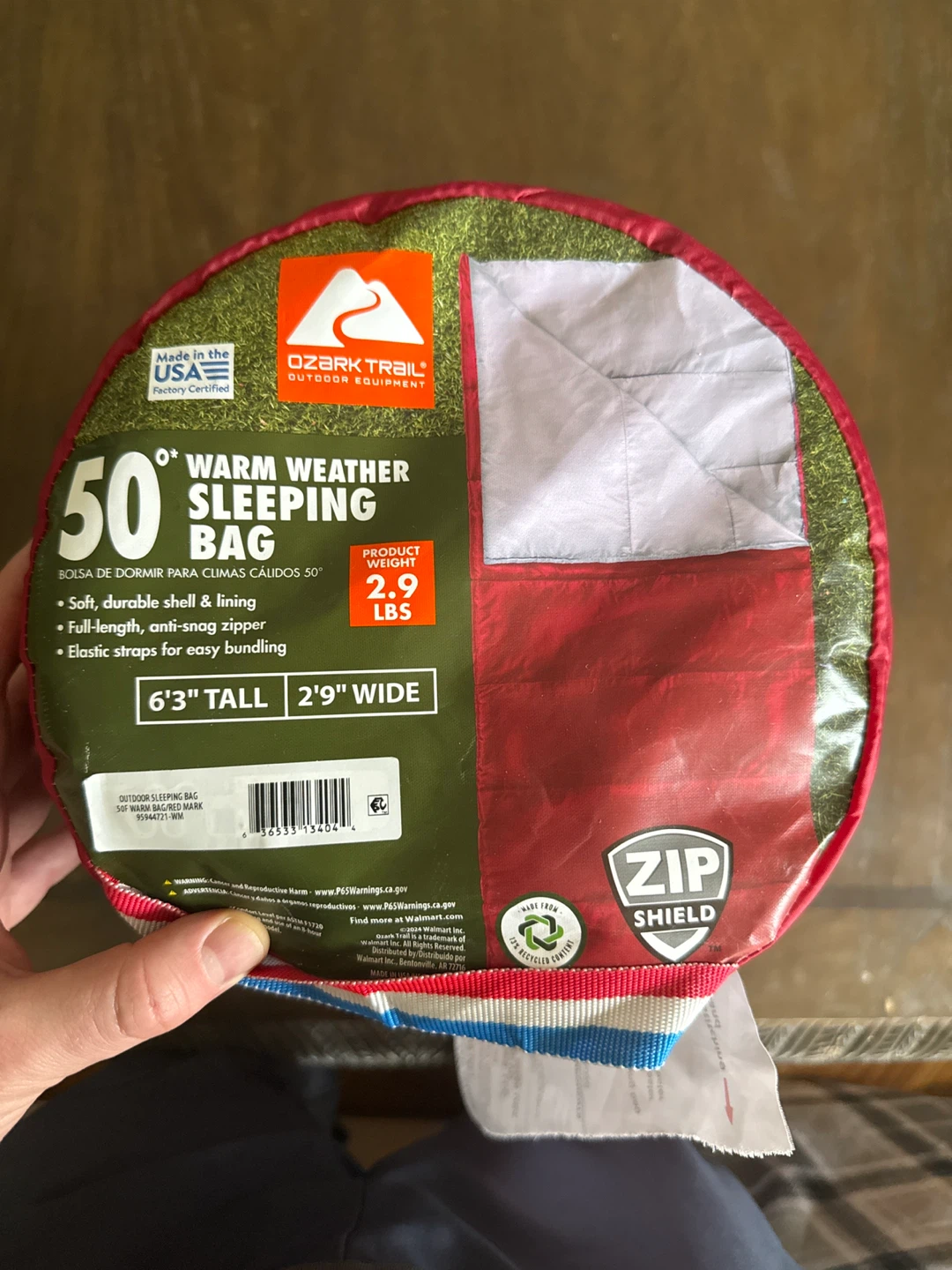 Ozark Trail 50 Warm Weather Sleeping Bag