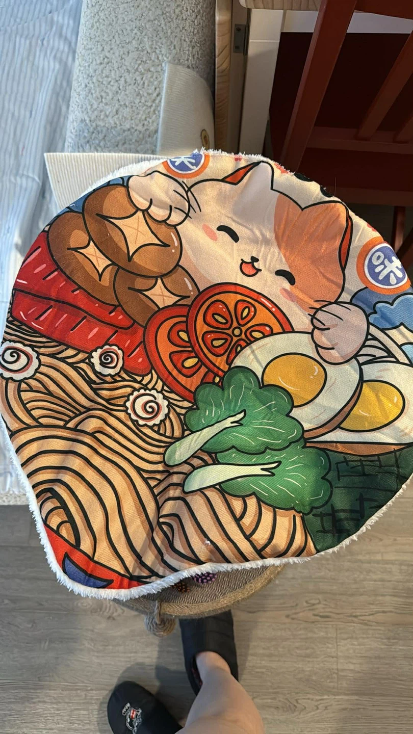 Kawaii Ramen Cat Bed - photo 3