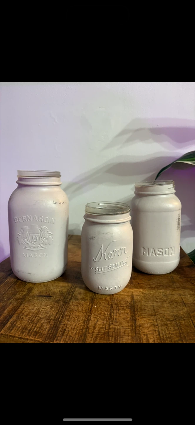 Set of 3 Mason Jars - Bernardin, Kerr, and Mason