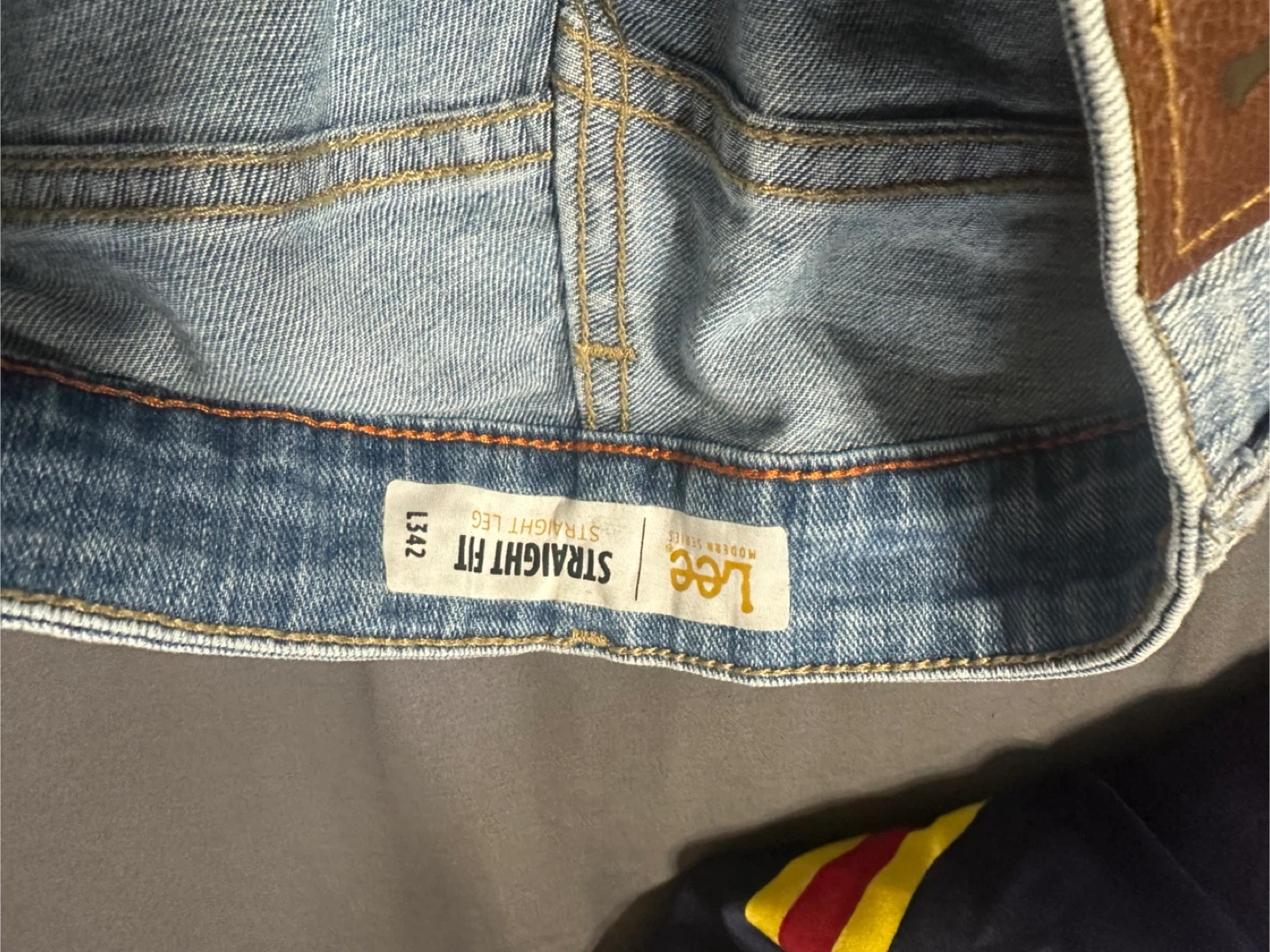 Lee Straight Fit Jeans Men's 36x30 Light Wash