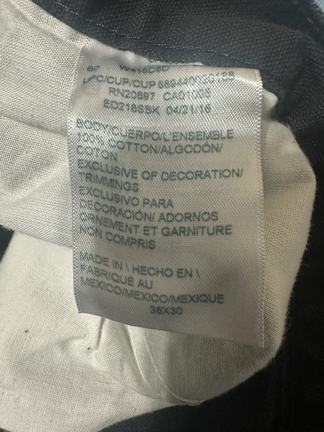 Dickies Black Cotton Work Pants - 36x30 - photo 2