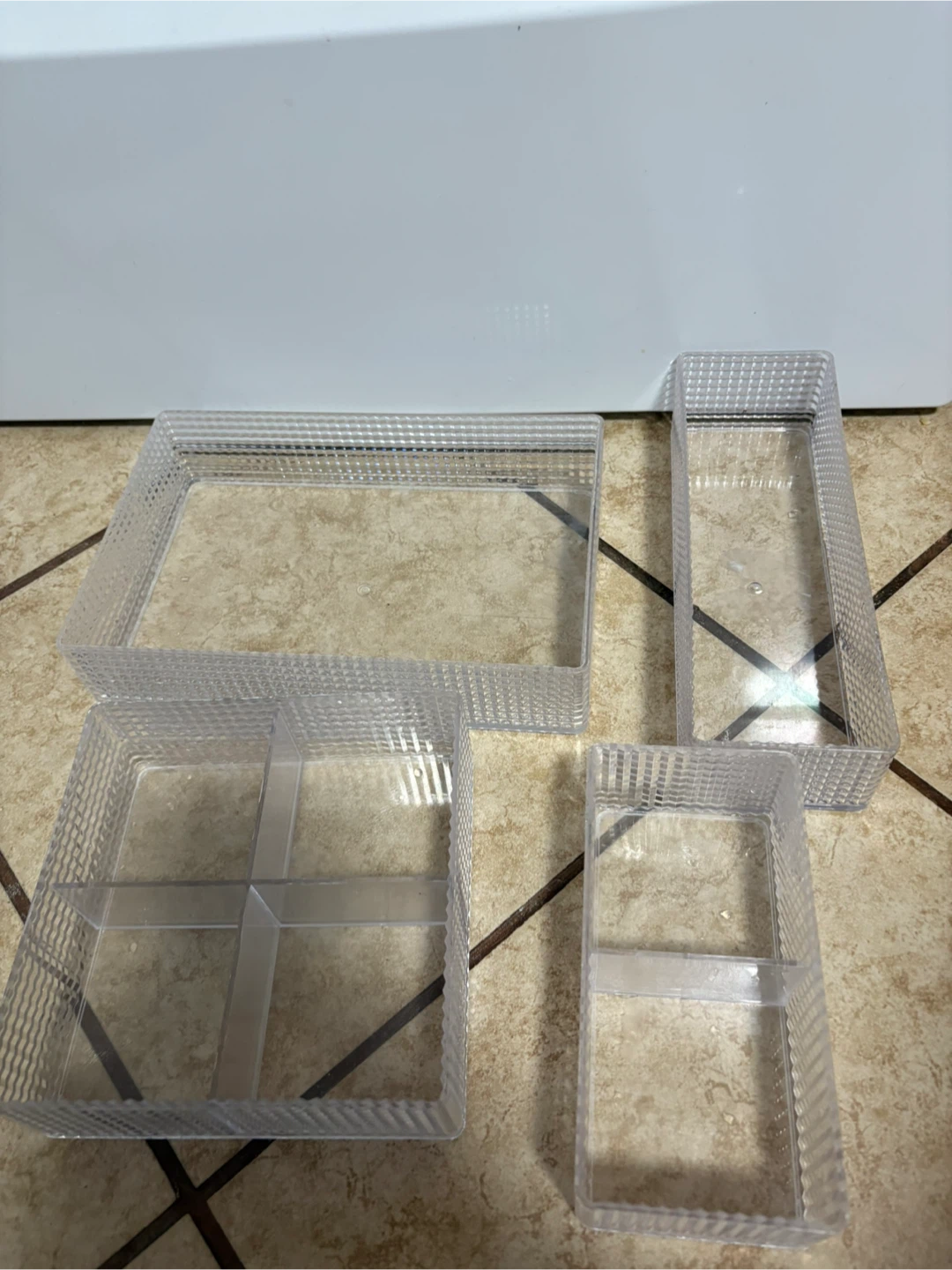 Clear Plastic Organizer Trays (Set of 4) - photo 3