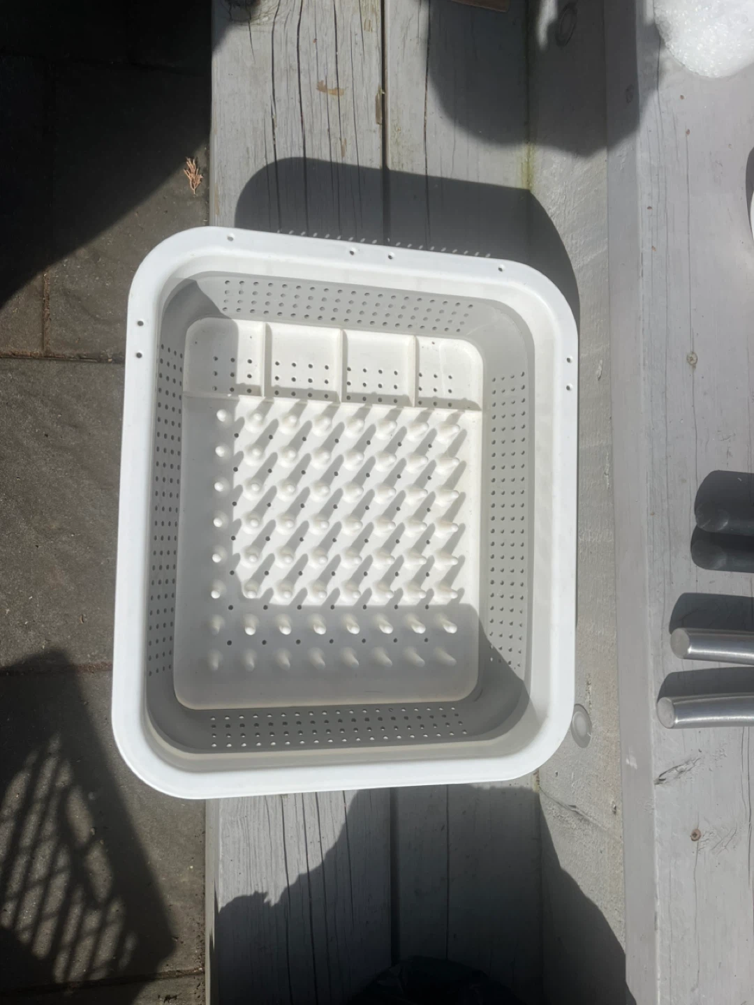 White Collapsible Dish Rack
