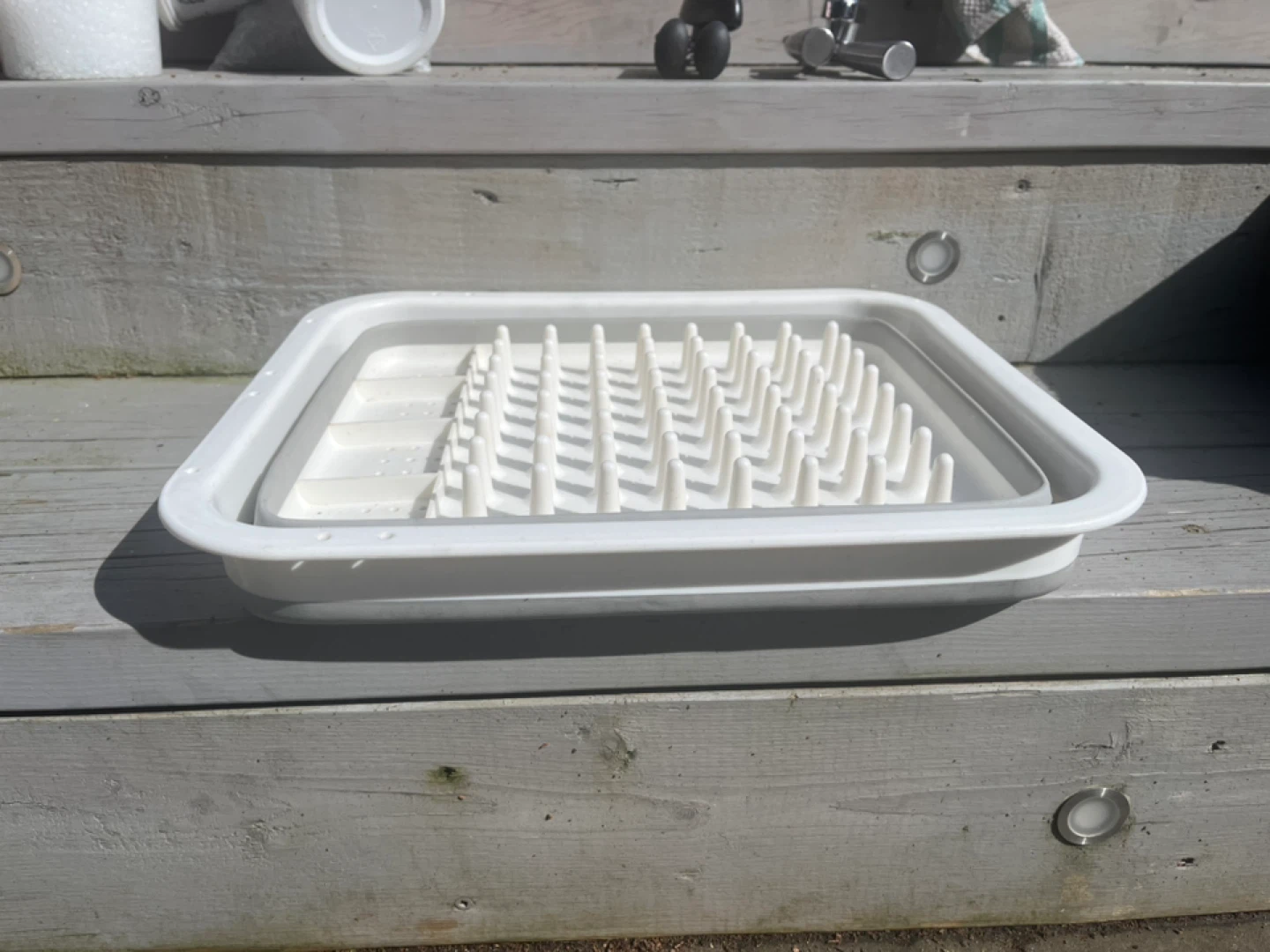 White Collapsible Dish Rack - photo 2
