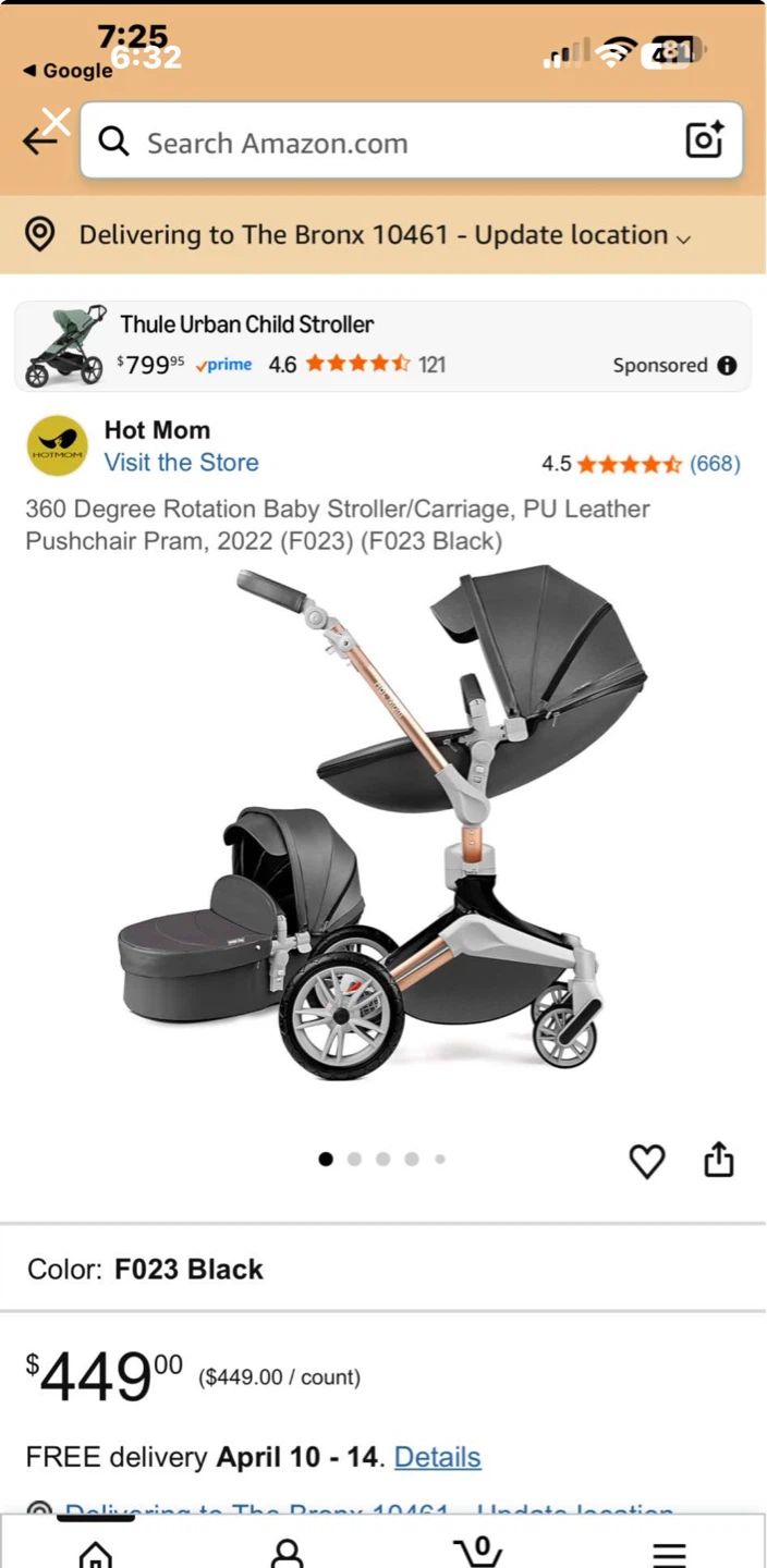 Hot Mom 360 Degree Rotation Baby Stroller - photo 3