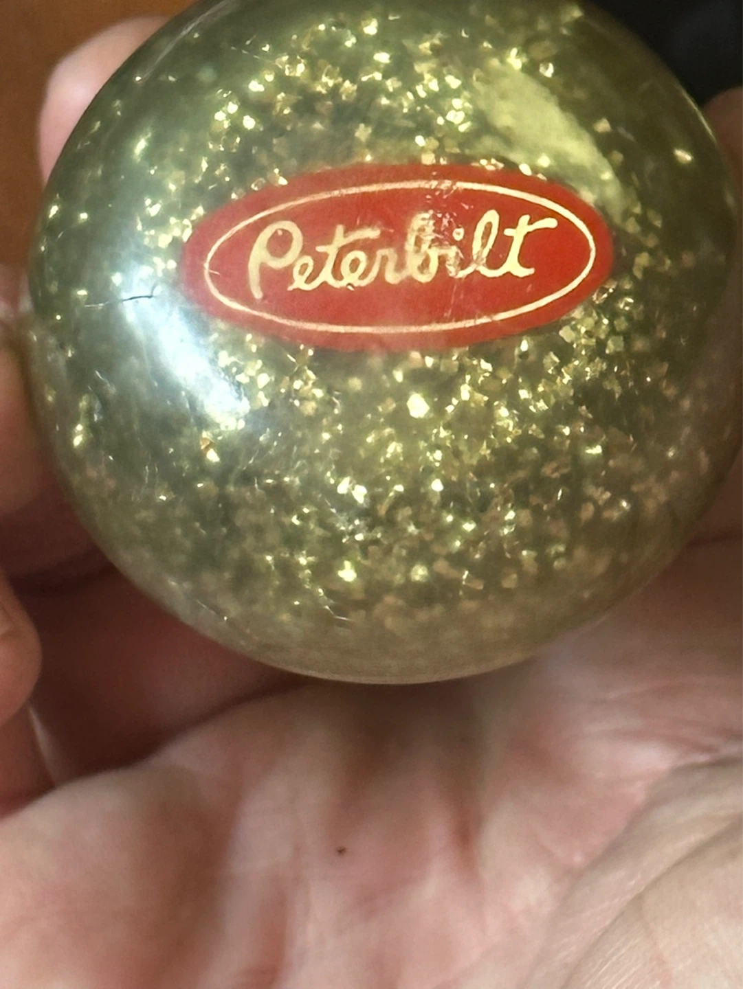 Vintage Peterbilt glitter shifter knob