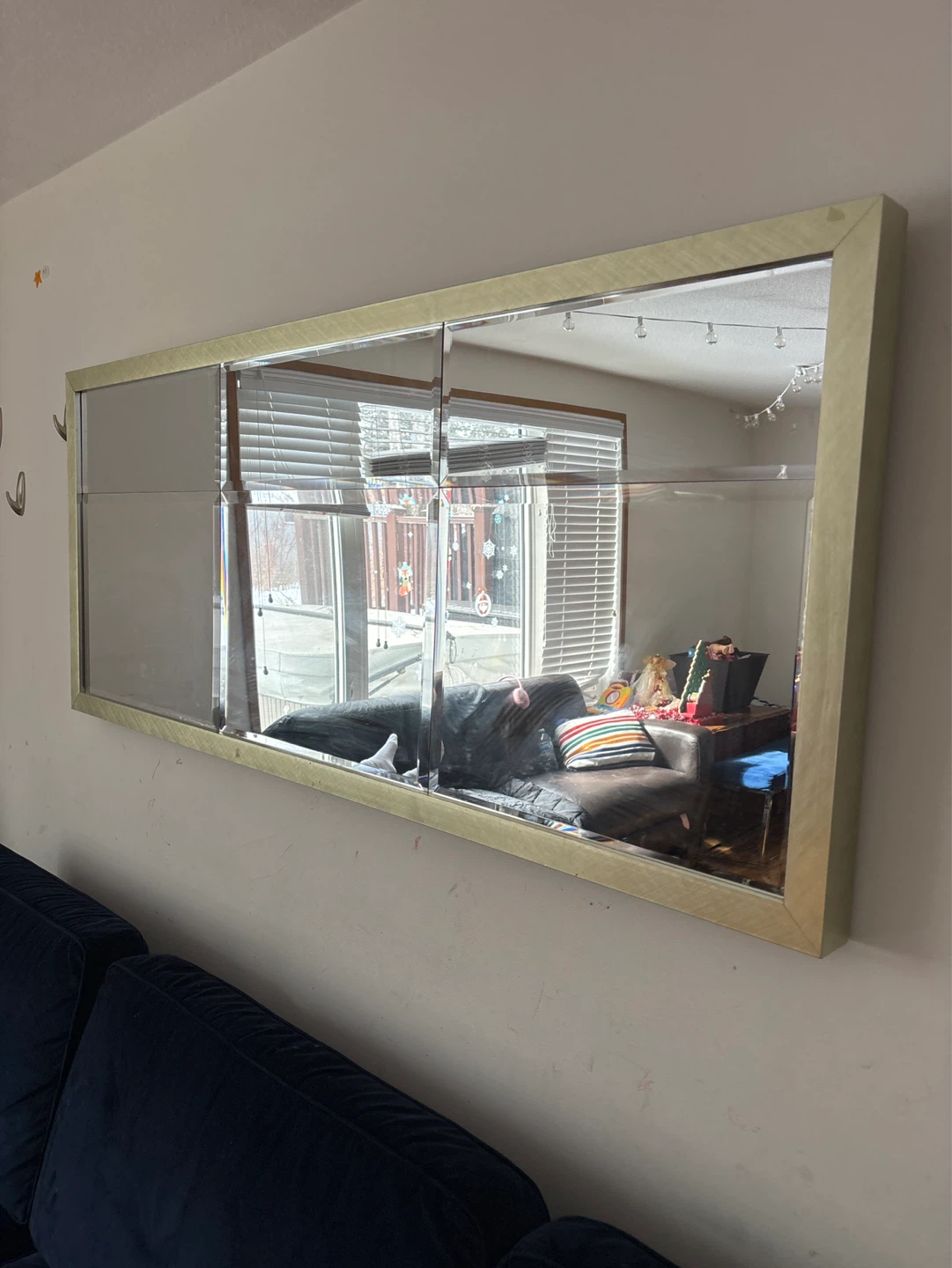 Large decorative wall mirror