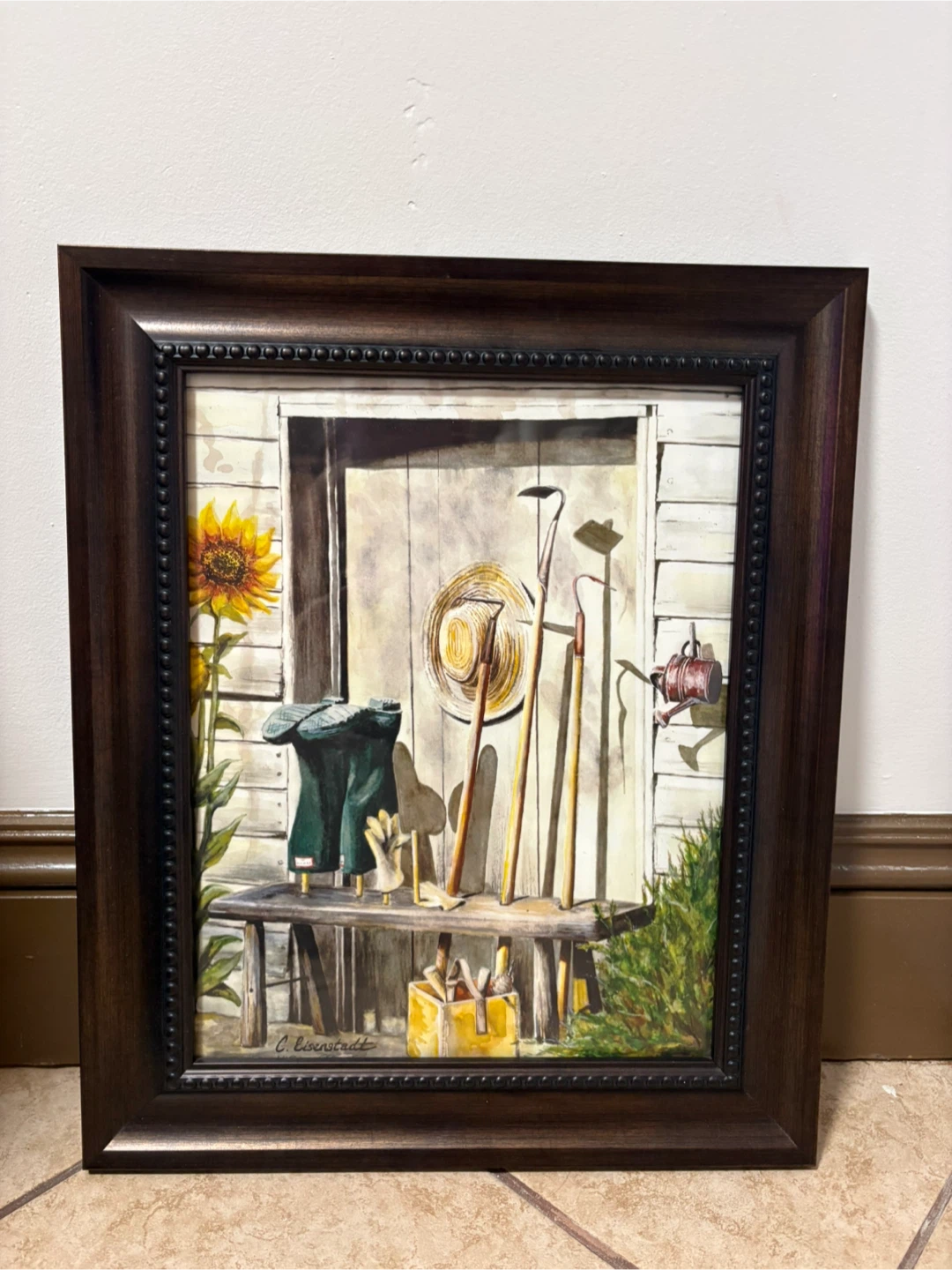 Framed Art Prints - Garden Tools & Horses - photo 2