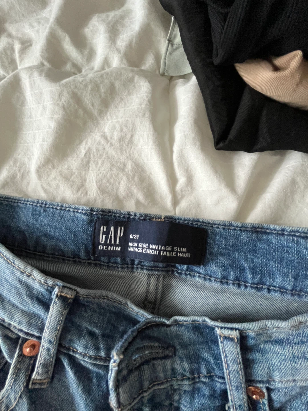 GAP High Rise Vintage Slim Jeans Size 8/29 - photo 2