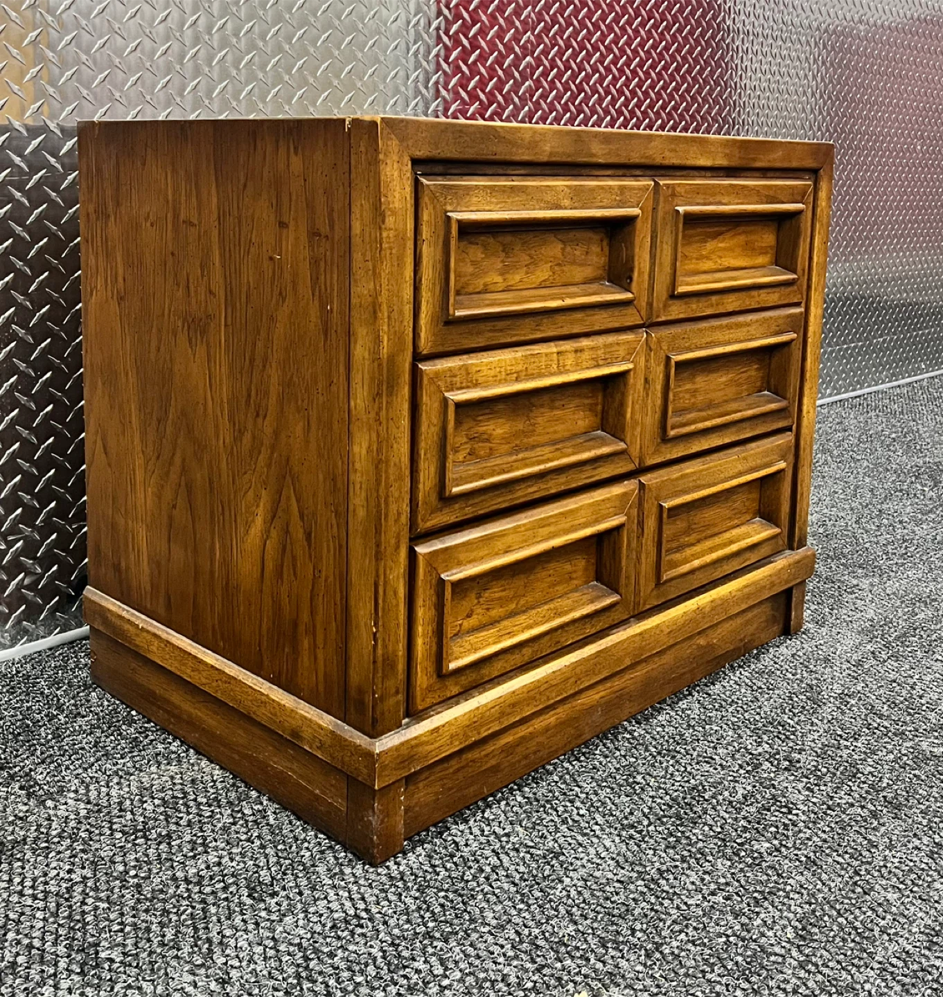 Drexel "Compatta" 6-Drawer Mid-Century Modern Nightstand - photo 4