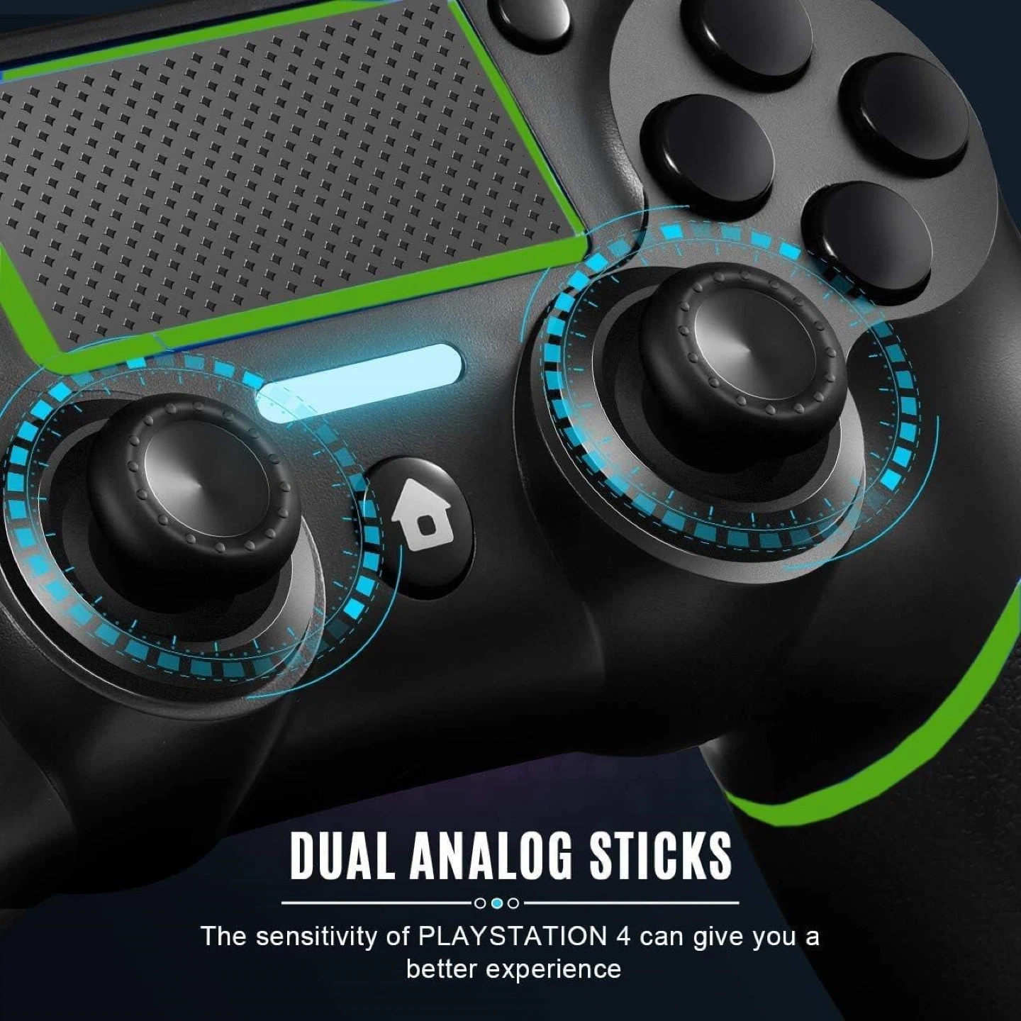 2 Black Wireless Game Controller for PS4/PC - photo 2