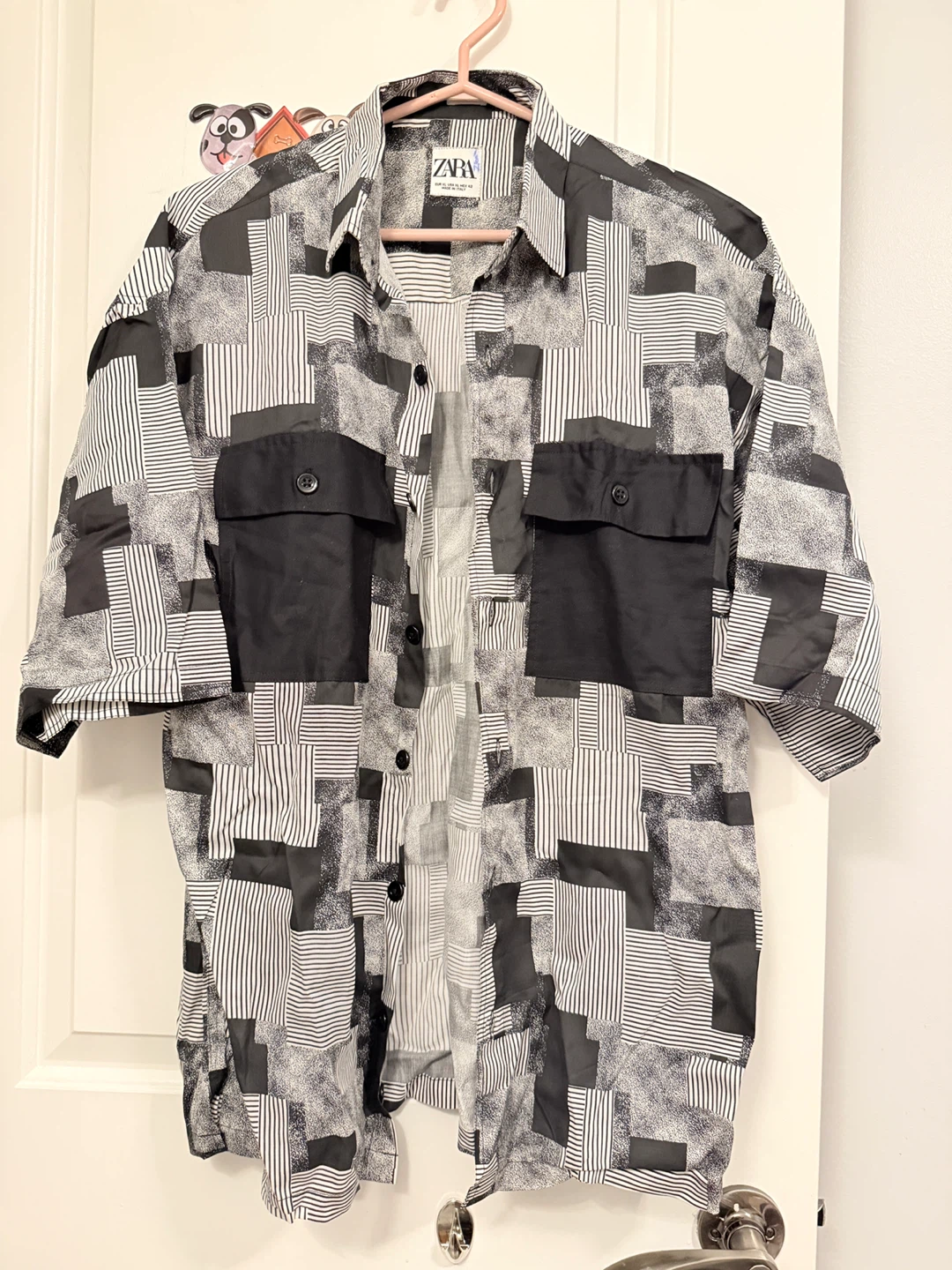 ZARA Men's Short Sleeve Button-Up Shirt - photo 2
