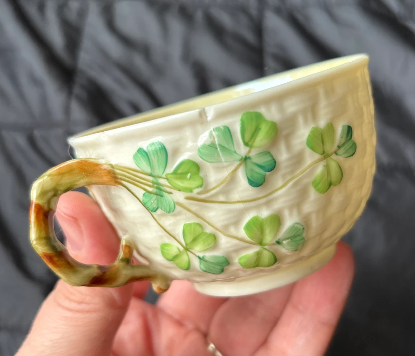 Belleek Ireland Shamrock Teacup - photo 2