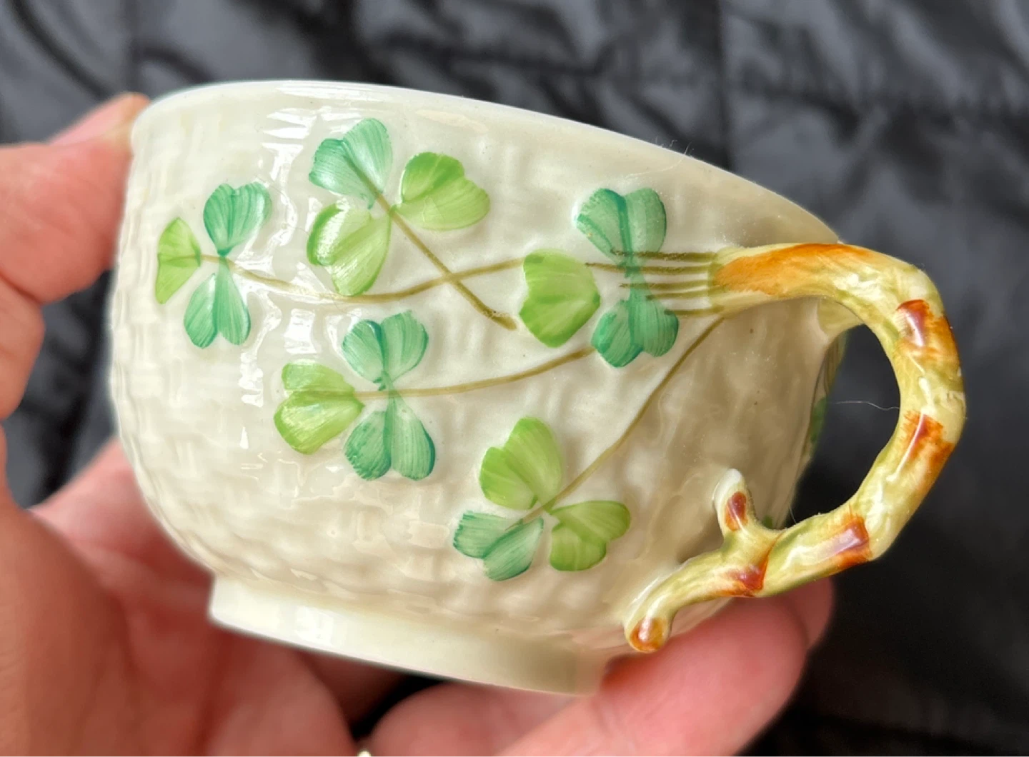 Belleek Ireland Shamrock Teacup