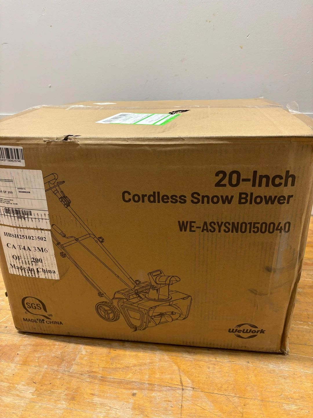 20-Inch Cordless Snow Blower WE-ASYSN0150040 - photo 3