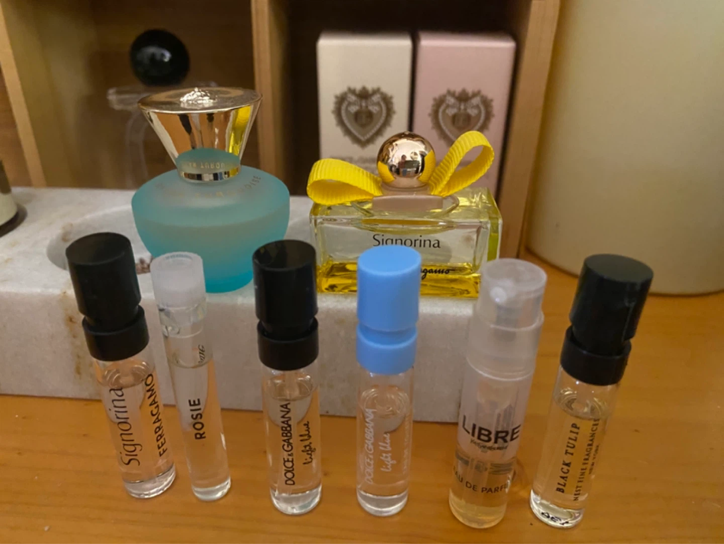 Perfume minis and sample bundle