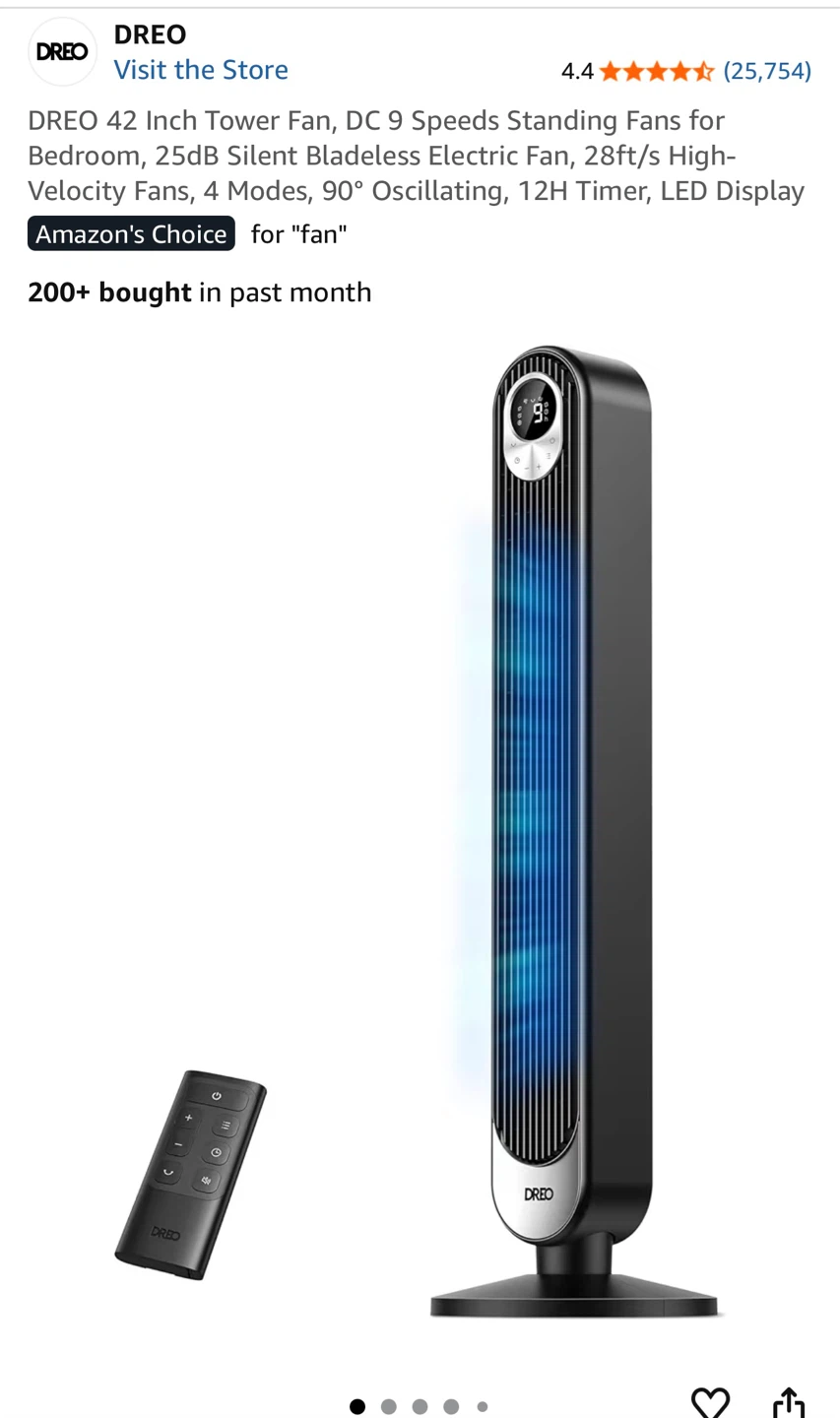 Dreo 42 Inch Tower Fan