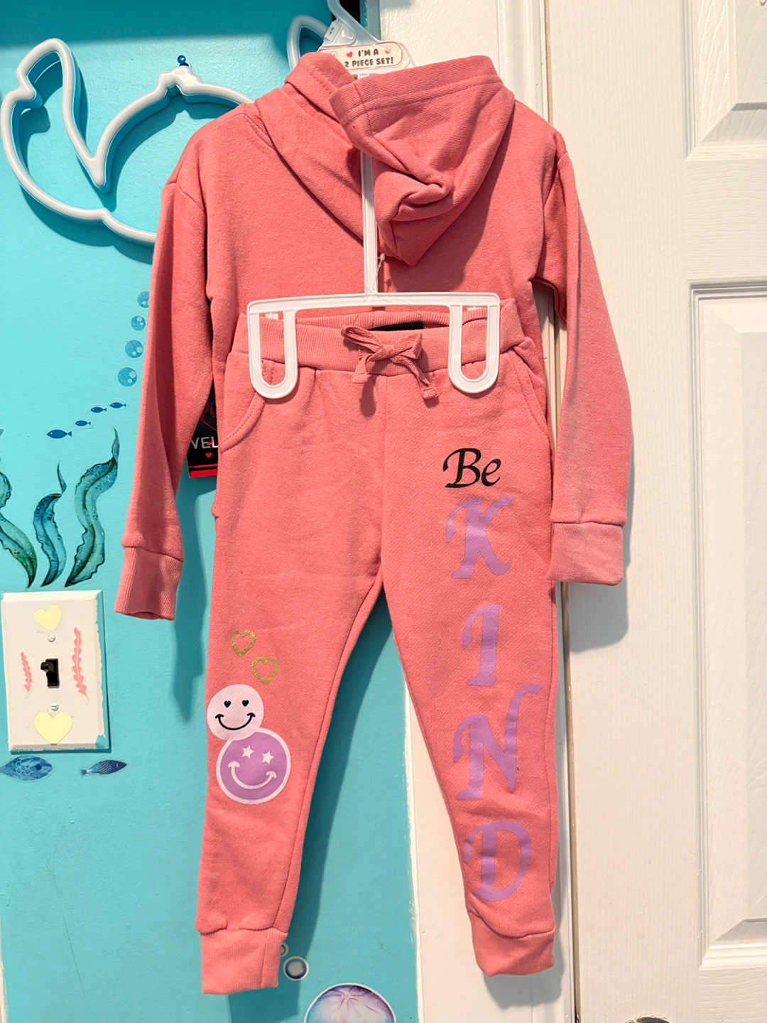 Kids 2-Piece  Jogger Set - Rose - Size 2T - photo 2