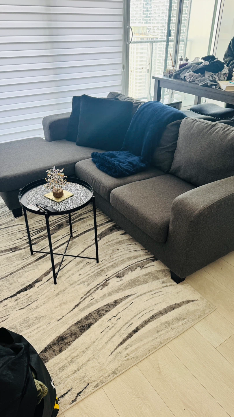 Reversible Sectional with Chaise - Charcoal Grey - photo 5