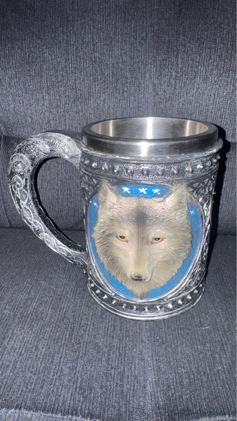 Wolf Head Tankard Mug