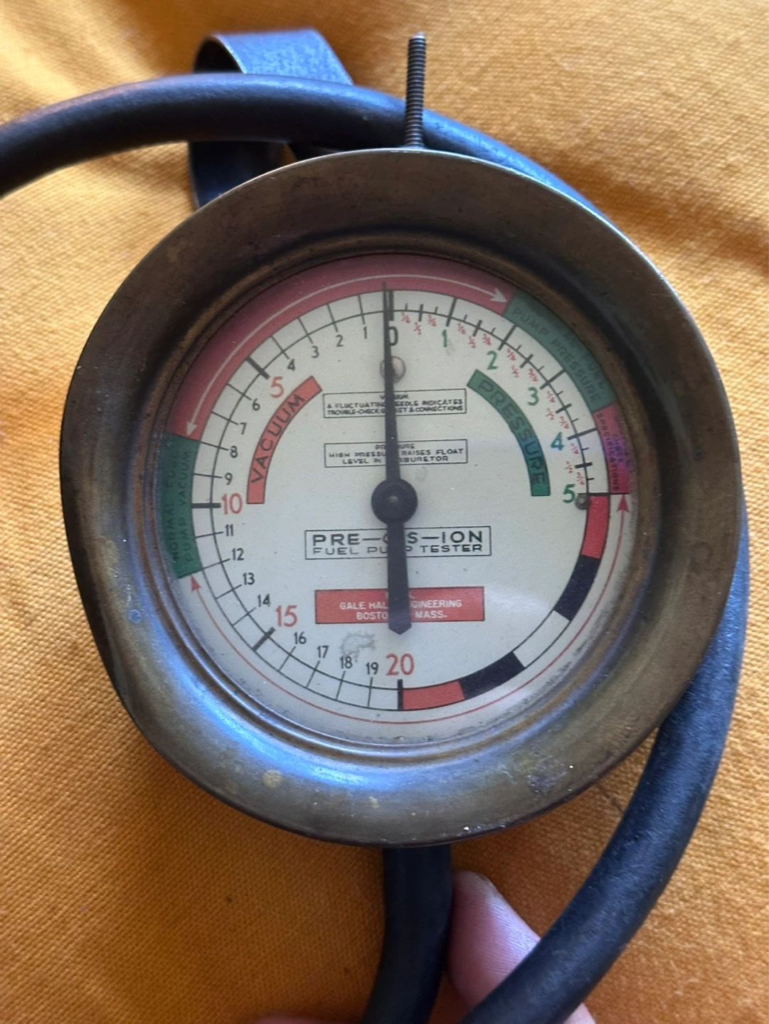 1940/50s Pre-Cis-ion Fuel Pump Tester  by Gale Hall Engineering - photo 2