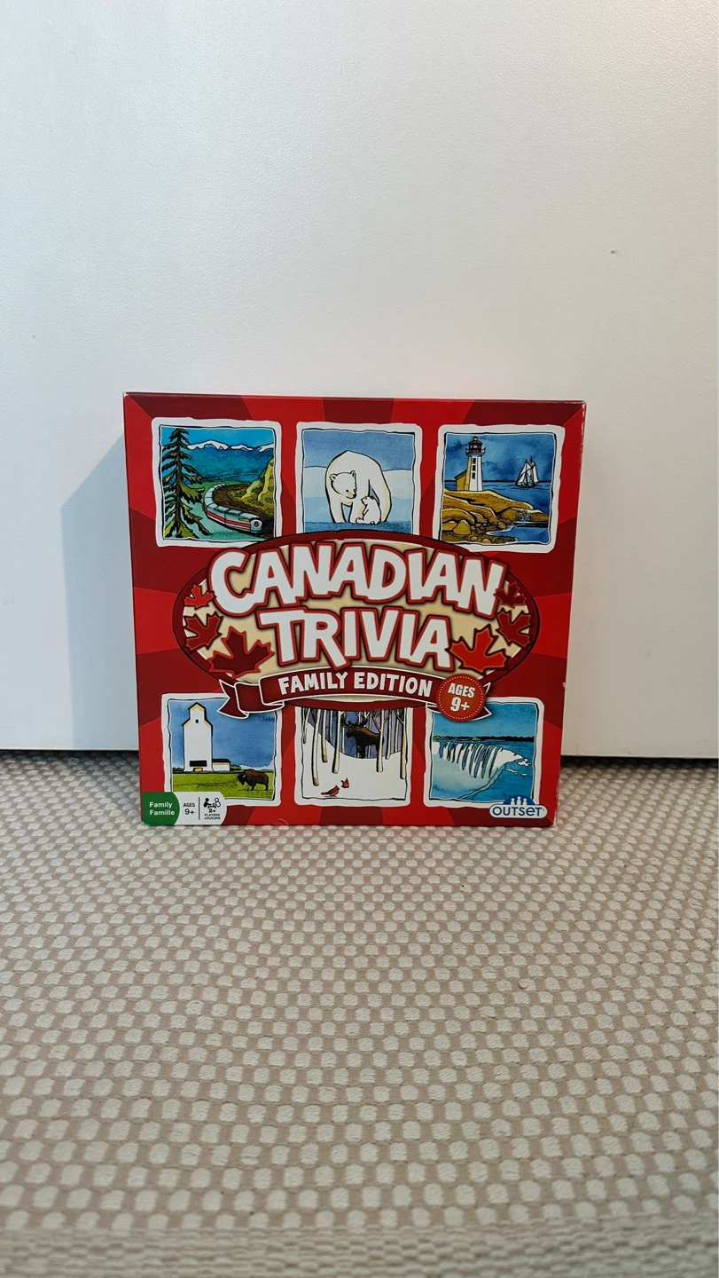 Canadian Trivia Family Edition Board Game