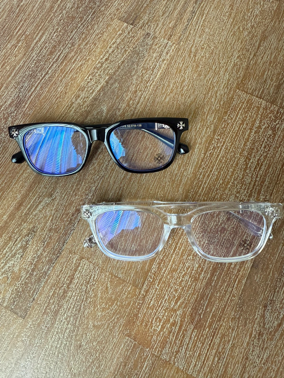Chrome Hearts Glasses - Black & Clear