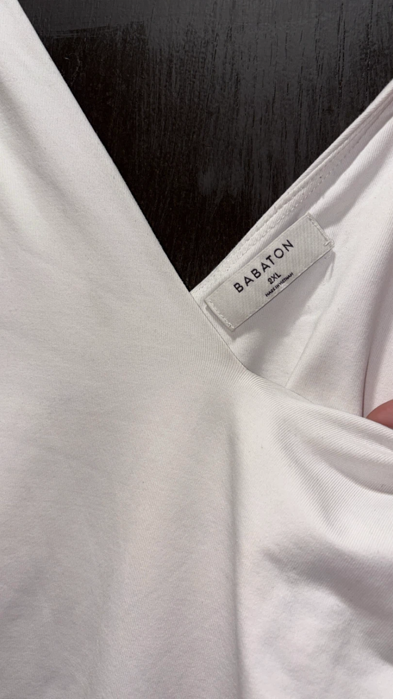 BABATON White V-Neck Bodysuit - photo 3