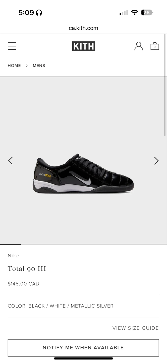 Nike Total 90 III Soccer Shoes