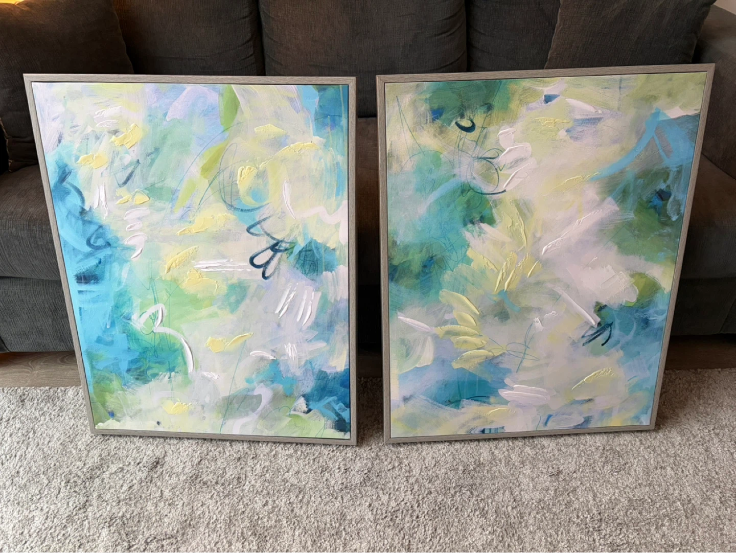 Set of 2 Abstract Art Prints