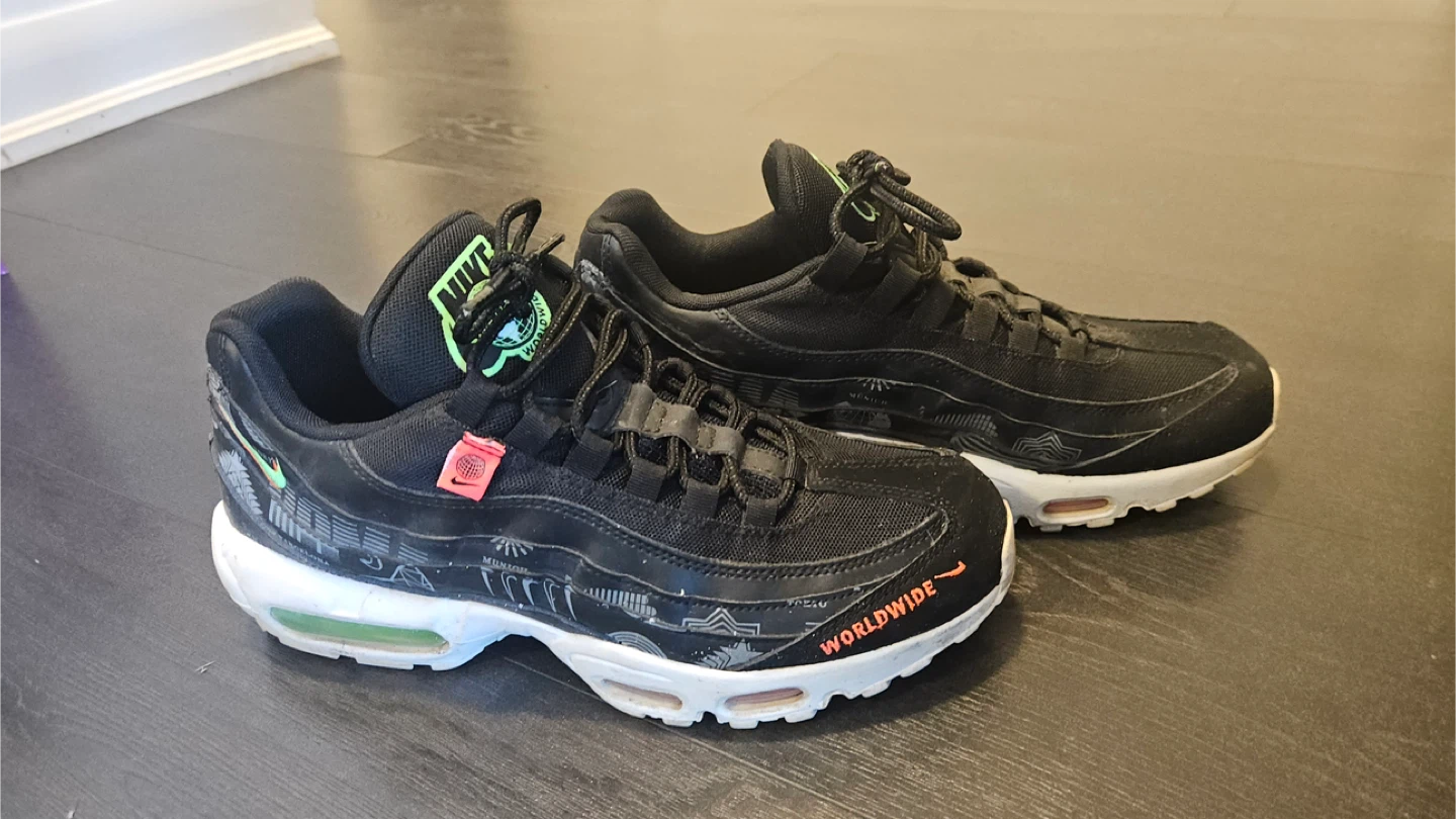 Nike Air Max 95 "Worldwide Pack" Black US 9 - photo 2