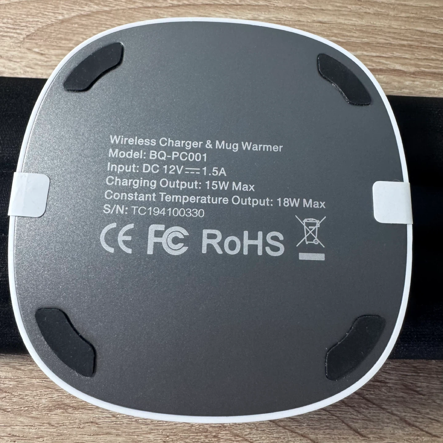 BIOEUC Wireless Charger & Mug Warmer UNUSED NO BOX - photo 5