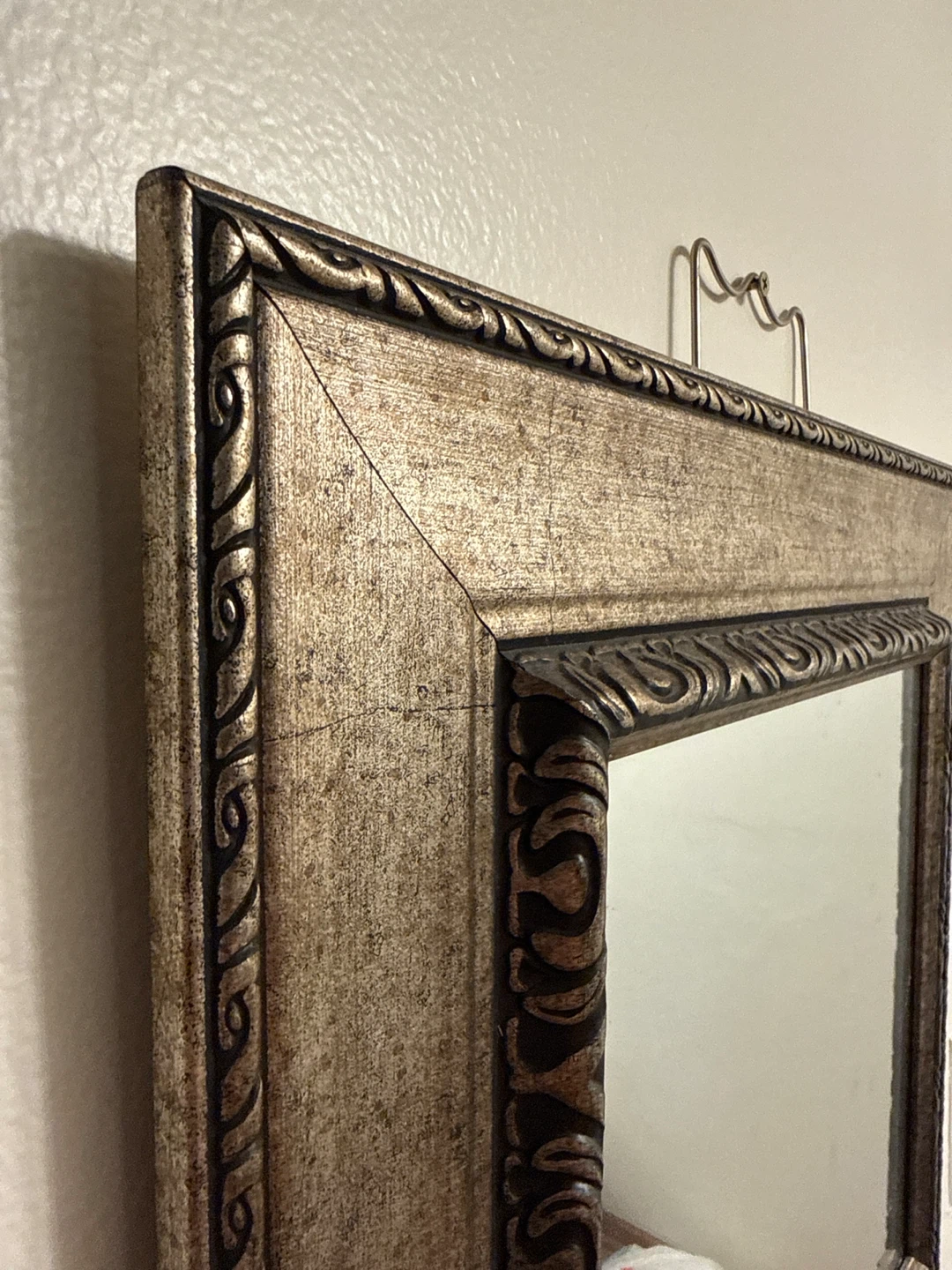 Ornate Gold & Black Framed Wall Mirror - photo 2