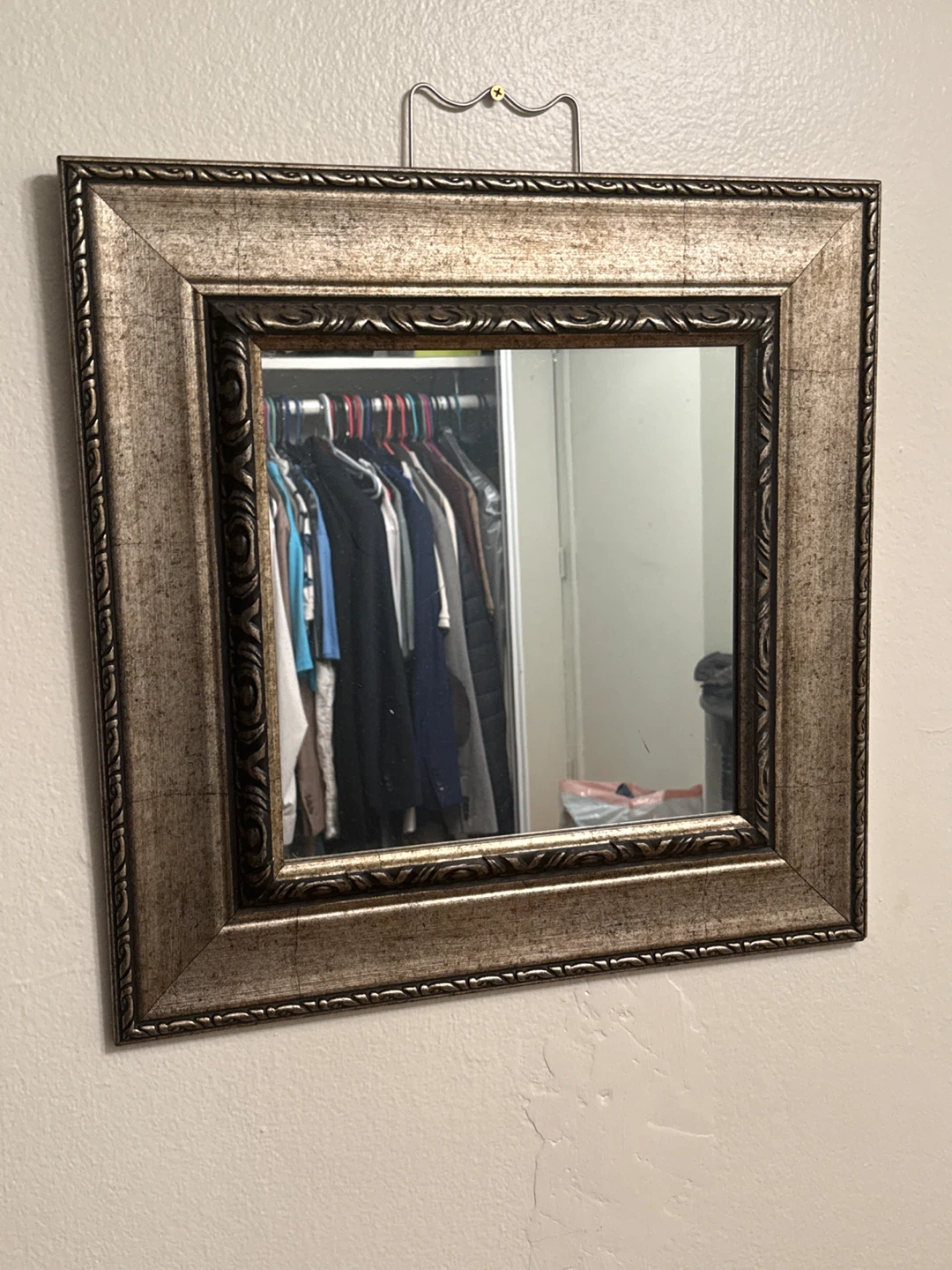 Ornate Gold & Black Framed Wall Mirror