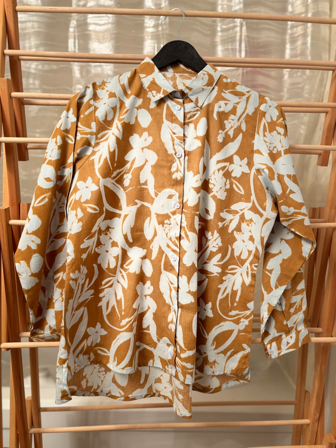 Women's Floral Print Button-Up Shirt - photo 2