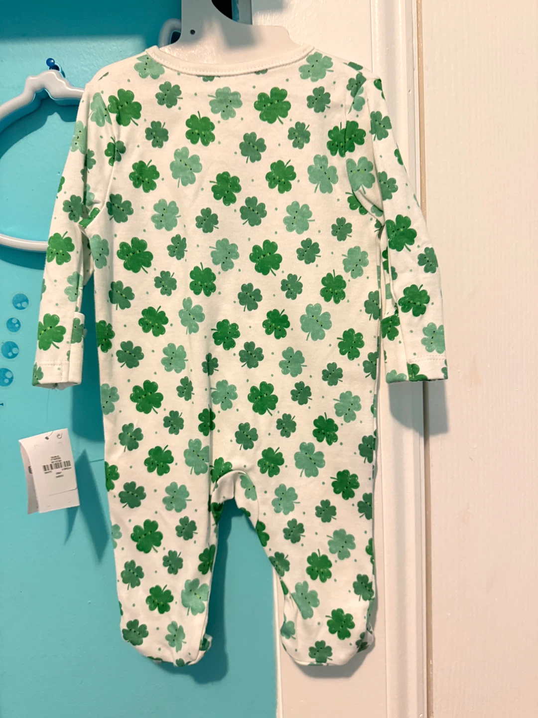 Primark Baby "Little Lucky Charm" Footie Pajamas 0-3 Months - photo 2