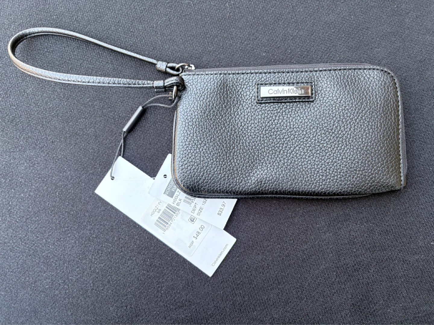 Calvin Klein Wristlet Pouch - Black