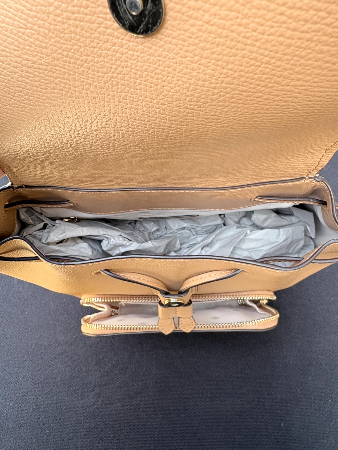 Kate Spade Backpack - Tan Pebble Leather - photo 4