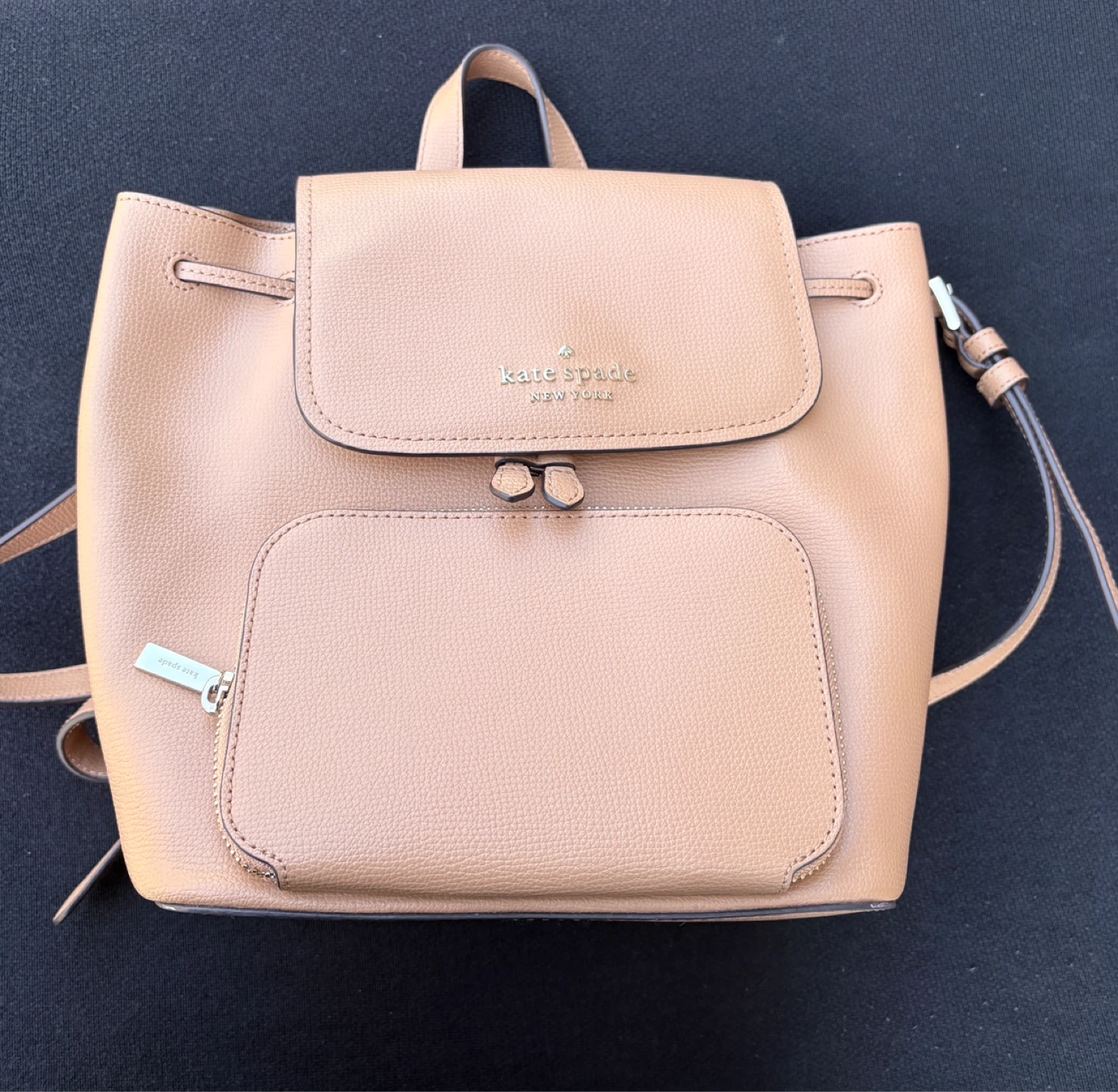 Kate Spade Backpack - Tan Pebble Leather