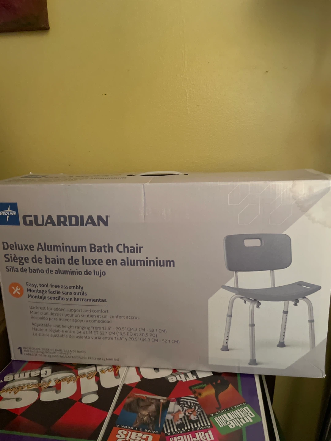 Medline Guardian Deluxe Aluminum Bath Chair