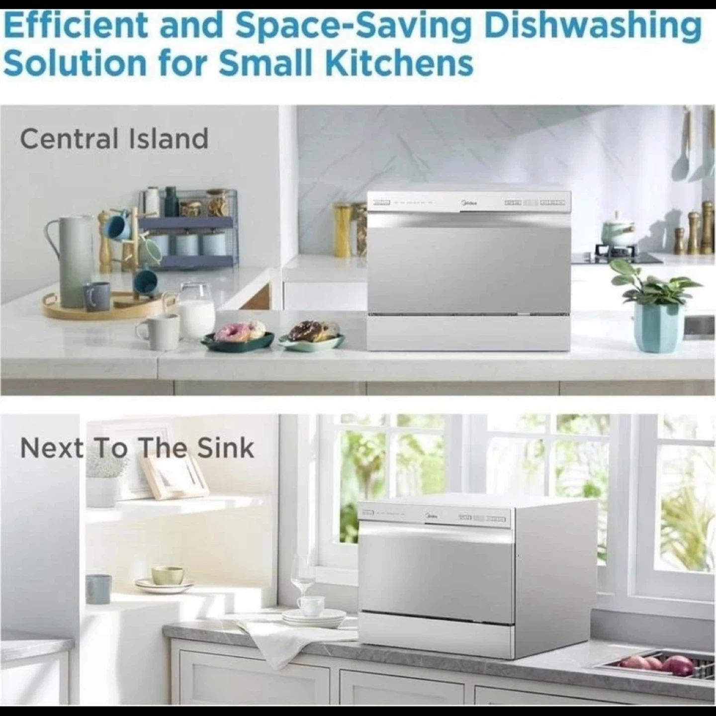 Midea MDC22P2ASS Portable Countertop Dishwasher - photo 4