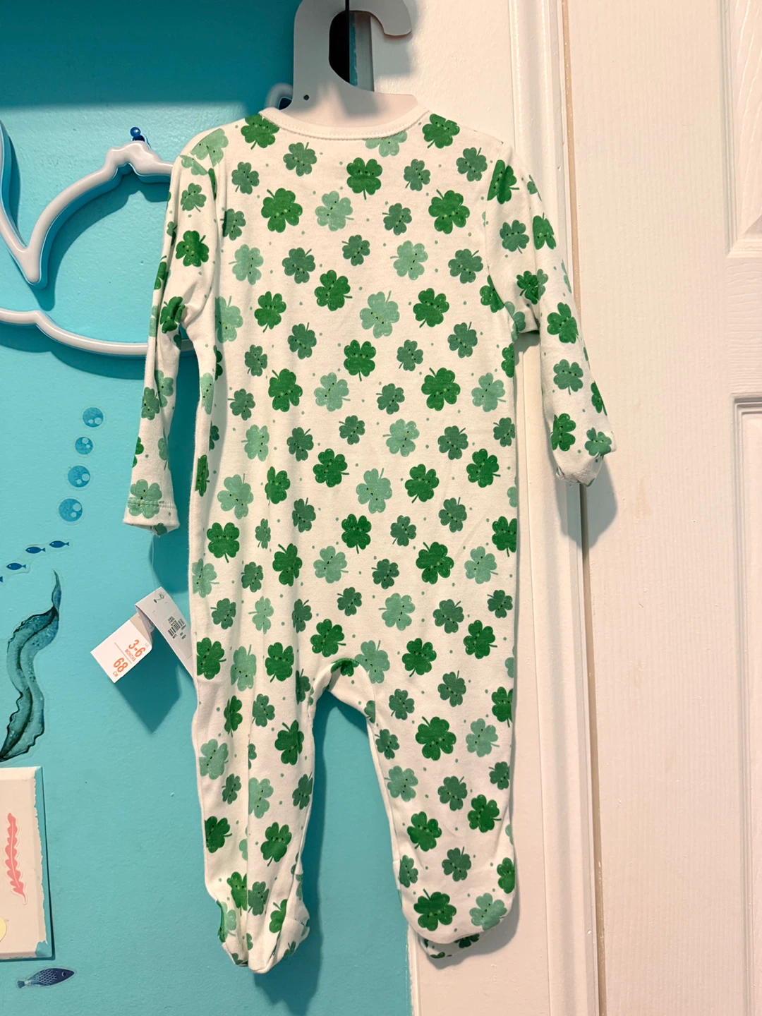Primark Baby Shamrock Footed Sleepsuit 3-6 Months - photo 2