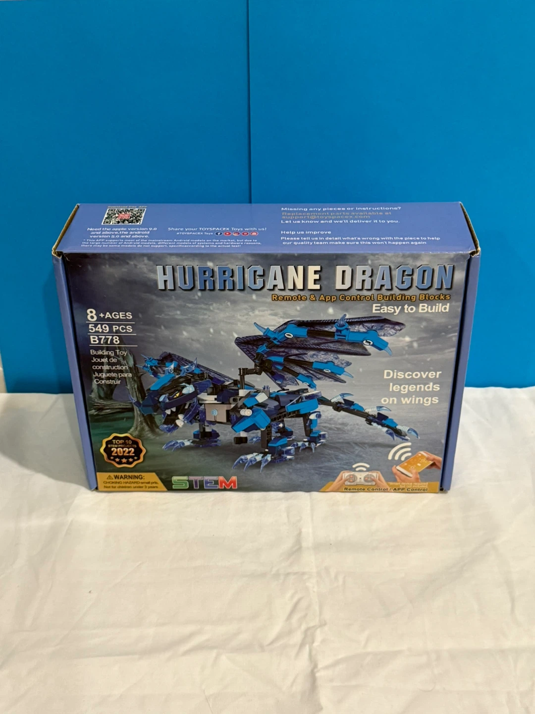 Hurricane Dragon Remote & App Control Building Blocks